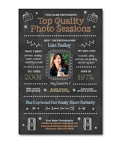 Photography Studio Marketing Chalkboard Template