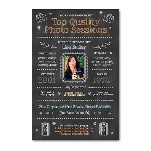 Photography Studio Marketing Chalkboard Template