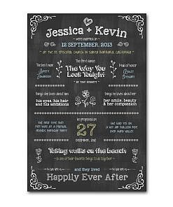 Wedding Chalkboard Template