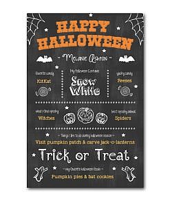 Halloween Chalkboard Template