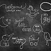 Baby Doodle Chalkboard Overlays