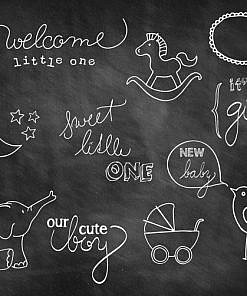 Baby Doodle Chalkboard Overlays