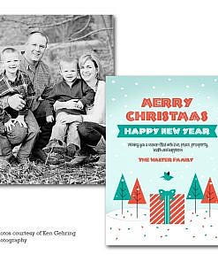 Season Trees Holiday Card Template