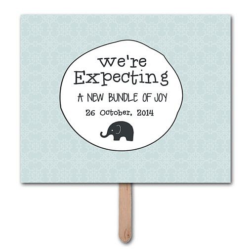 We're Expecting Pregnancy Announcement Photo Prop Template