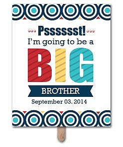 Big Sibling Pregnancy Announcement Photo Prop Template