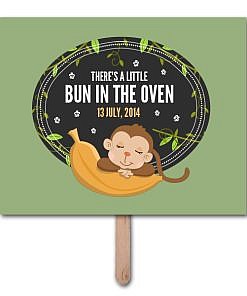 Bun In Oven Pregnancy Announcement Photo Prop Template