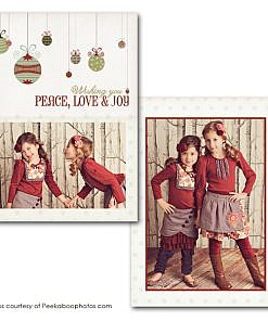 Wishing Peace Holiday Card Template