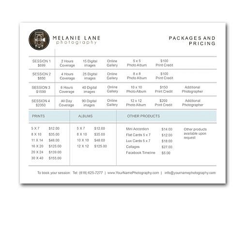 Mivolla Pricing Sheet