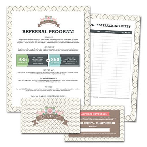 Referral Program Kit For Photographers