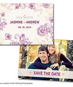 Bloom Lilac Save the Date Card