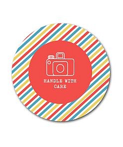 Stripey Sticker Template