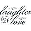 Laughter Love Word Art