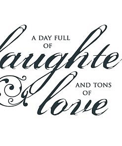 Laughter Love Word Art