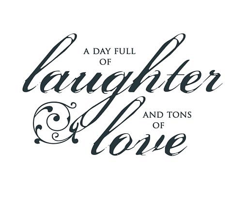 Laughter Love Word Art