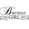 Birthday Girl Word Art