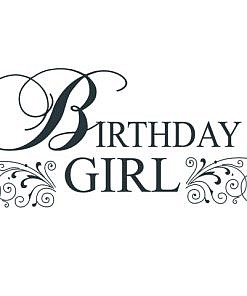 Birthday Girl Word Art