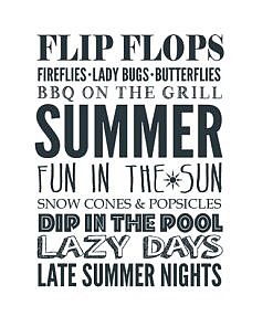 Flip Flops Word Art