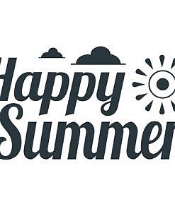 Happy Summer Word Art