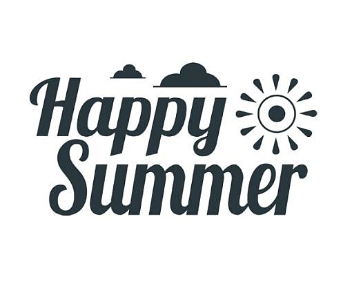 Happy Summer Word Art