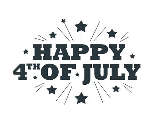 Happy 4th July Word Art