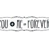 You + Me Word Art