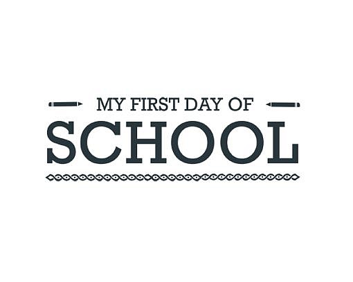 My First Day Of School Word Art