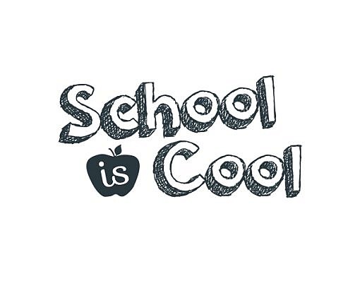 School Is Cool Word Art