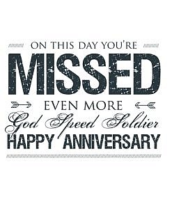 Soldier Anniversary Word Art