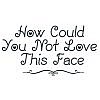 Love Face Word Art