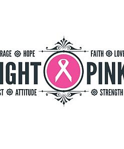 Fight Pink Word Art