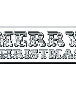 Merry Christmas Word Art