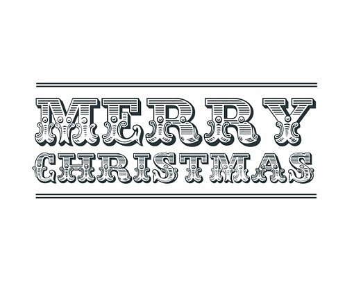 Merry Christmas Word Art