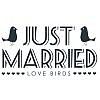 Just Married Word Art