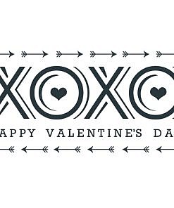 XOXO Valentine's Day Word Art