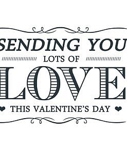 Sending You Love Word Art