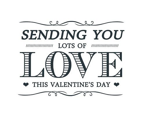 Sending You Love Word Art