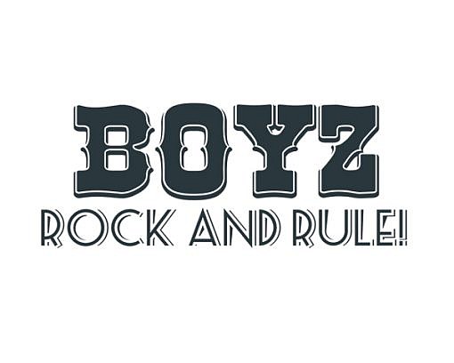 Boyz Rock & Rule Word Art