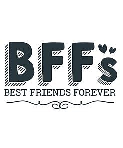 BFF Best Friends Forver Word Art