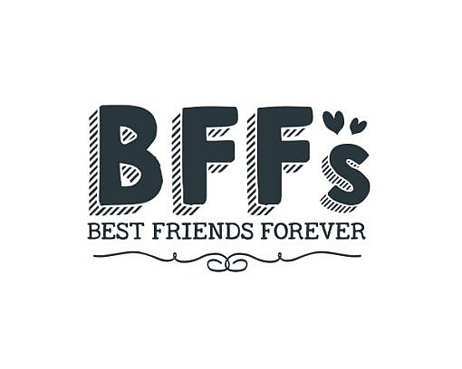 BFF Best Friends Forver Word Art