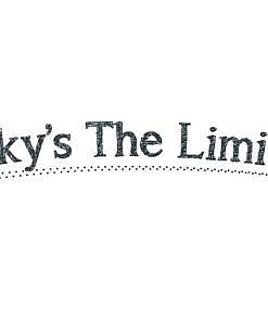 Sky's The Limit Word Art