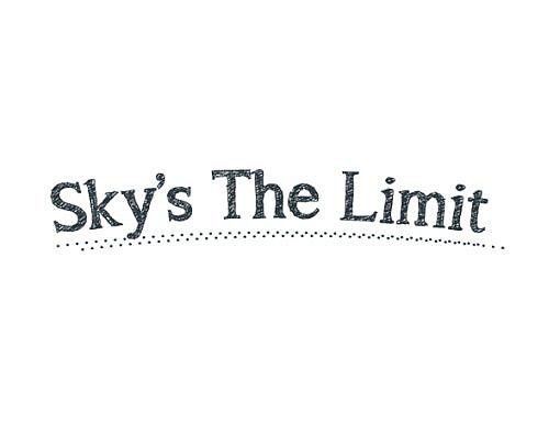 Sky's The Limit Word Art