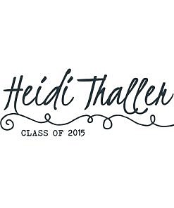 Heidi Thaller Word Art