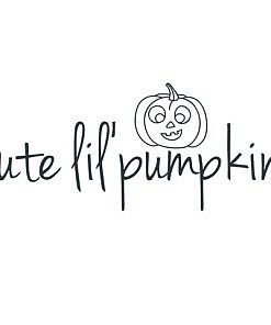 Cute Lil' Pumpkin Word Art