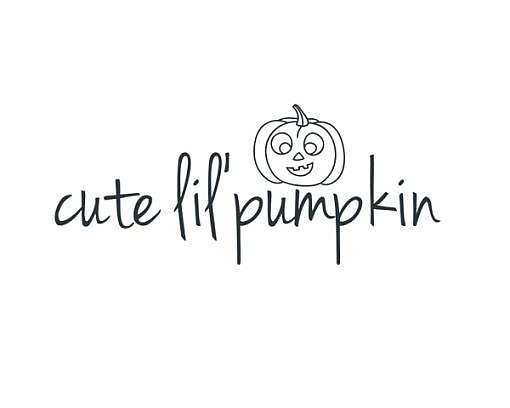 Cute Lil' Pumpkin Word Art