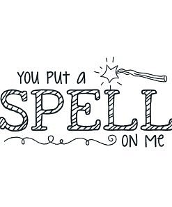 Spell On Me Word Art