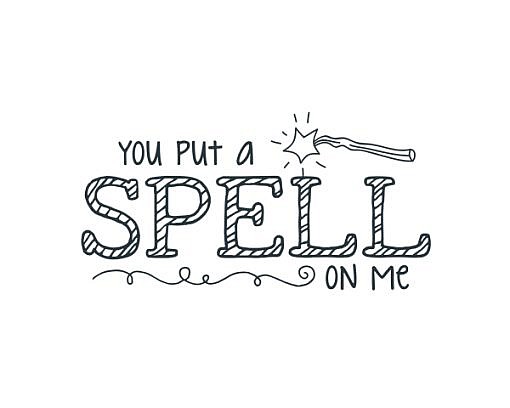 Spell On Me Word Art