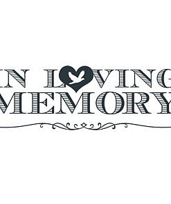 In Loving Memory Word Art