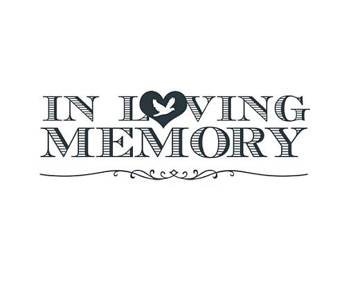 In Loving Memory Word Art