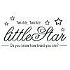 Twinkle Little Star Word Art