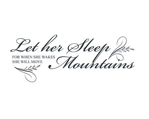 Let Her Sleep Word Art